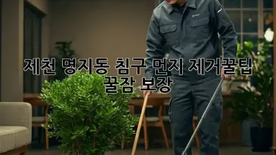 제천 명지동 침구 먼지 제거🧹꿀팁: 꿀잠 보장!